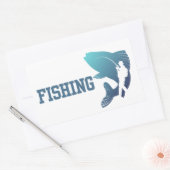 Sticker Rectangulaire Pêche (Enveloppe)