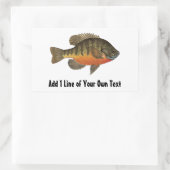 Sticker Rectangulaire Pêche à la brèche (Sac)