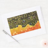 Sticker Rectangulaire Pêche à la truite (Enveloppe)