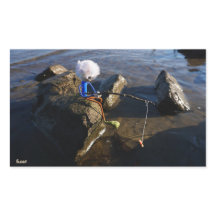 Pêche Fubby sur une pierre.