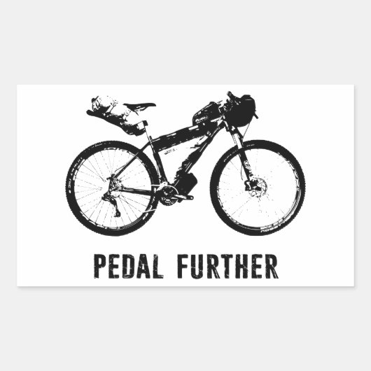 Sticker Rectangulaire Pedal Bikepacking supplémentaire (Devant)