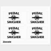 Sticker Rectangulaire Pedal Smasher (Feuille)