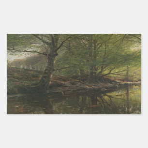 Sticker Rectangulaire Peder Monsted - Brook clair