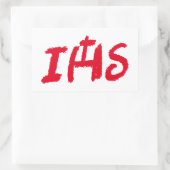 Sticker Rectangulaire Pegatina con monograma IHS (Sac)