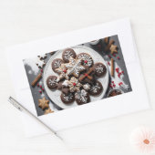 Sticker Rectangulaire Pegatina navidad 1 - 001 (Enveloppe)