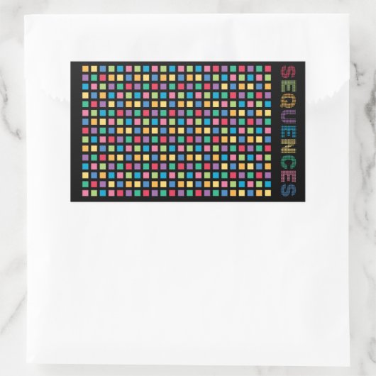 Sticker Rectangulaire Pegatina Rectangular Sequences (Sac)