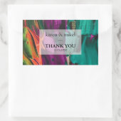 Sticker Rectangulaire Peinture Abstraite Mariage acrylique (Sac)