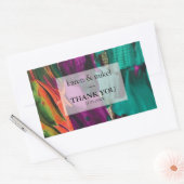 Sticker Rectangulaire Peinture Abstraite Mariage acrylique (Enveloppe)