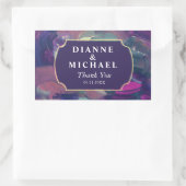 Sticker Rectangulaire Peinture acrylique en gras Enregistrer la date (Sac)