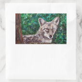 Sticker Rectangulaire Peinture de jardin Coyote (Sac)