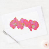 Sticker Rectangulaire Peinture d'orchidée rose (Enveloppe)