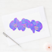 Sticker Rectangulaire Peinture d'orchidée violette violette (Enveloppe)