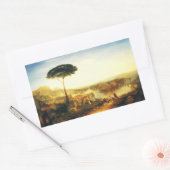 Sticker Rectangulaire Pèlerinage de Childe Harold par Joseph Turner (Enveloppe)