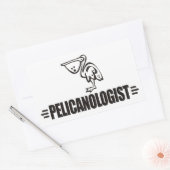 Sticker Rectangulaire Pélican drôle (Enveloppe)
