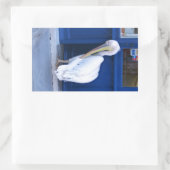 Sticker Rectangulaire Pélican en Grèce (Sac)