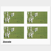 Sticker Rectangulaire Pelouse Bowls Angleterre (Feuille)