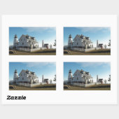 Sticker Rectangulaire Pemaquid point Lighthouse 11 (Feuille)