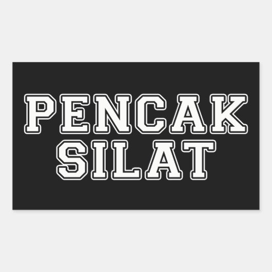 Sticker Rectangulaire Pencak Silat (Devant)