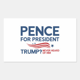 Sticker Rectangulaire Pence président