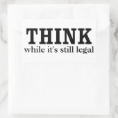 STICKER RECTANGULAIRE PENSER (Sac)