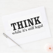 STICKER RECTANGULAIRE PENSER (Enveloppe)