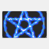 Sticker Rectangulaire Pentacle éthéré (Devant)