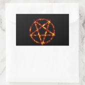Sticker Rectangulaire pentagramme (Sac)