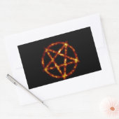 Sticker Rectangulaire pentagramme (Enveloppe)