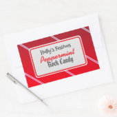 Sticker Rectangulaire Peppermint rock candy label (Enveloppe)