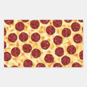 Sticker Rectangulaire Pepperoni Pizza Motif (Devant)