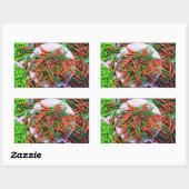 Sticker Rectangulaire Peppers à l'oeil d'oiseaux (Feuille)