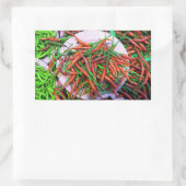 Sticker Rectangulaire Peppers à l'oeil d'oiseaux (Sac)