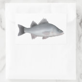 Sticker Rectangulaire Perche blanche (Sac)