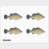 Sticker Rectangulaire Perche d'or (Feuille)