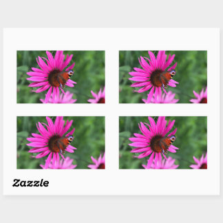 Sticker Rectangulaire Perche papillon