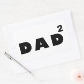 Sticker Rectangulaire père de deux (Enveloppe)