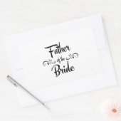 Sticker Rectangulaire Père de la mariée Dîner de répétition amusant (Enveloppe)