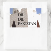 Sticker Rectangulaire Père de la Nation : Mazar-e-Quaid (Sac)