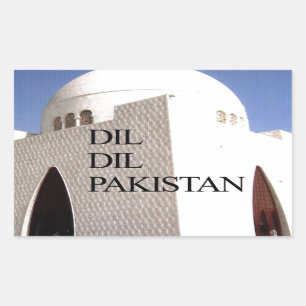 Sticker Rectangulaire Père de la Nation : Mazar-e-Quaid