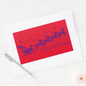 Sticker Rectangulaire Père Noël (Enveloppe)