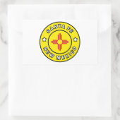 Sticker Rectangulaire Père Noël Fe Nouveau-Mexique (Sac)