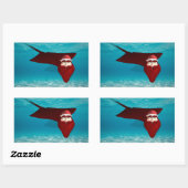 Sticker Rectangulaire Père Noël Manta (Feuille)
