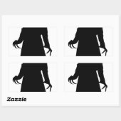 Sticker Rectangulaire père Noël nosferatu (Feuille)
