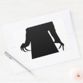 Sticker Rectangulaire père Noël nosferatu (Enveloppe)