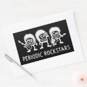 Sticker Rectangulaire Periodic Rockstars Chemistry Humor (Enveloppe)