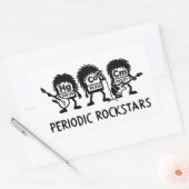 Sticker Rectangulaire Periodic Rockstars Chemistry Humor (Enveloppe)