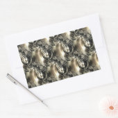 Sticker Rectangulaire Perles dorées (Enveloppe)