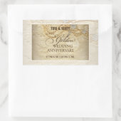 Sticker Rectangulaire Perles personnalisables, 50e anniversaire de Maria (Sac)