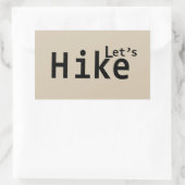 Sticker Rectangulaire permet de faire des randonnées pédestres en randon (Sac)