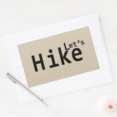 Sticker Rectangulaire permet de faire des randonnées pédestres en randon (Enveloppe)